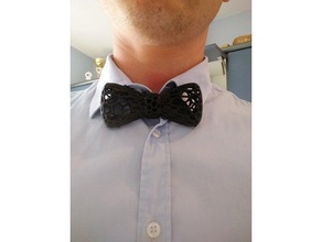 voronoi bow tie accessories bowtie fashion 3d print model - Mito3D