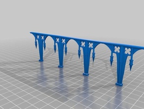 gothic bridge pile 28mm tabletop standard sculptures 40k model scenery terrain wargaming warhammer 3d print model - Mito3D