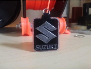 suzuki trousseau de clés porte-clés 3d print model - Mito3D