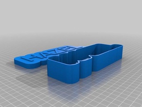 my customized text box hazel toys & games 3d print model - Mito3D