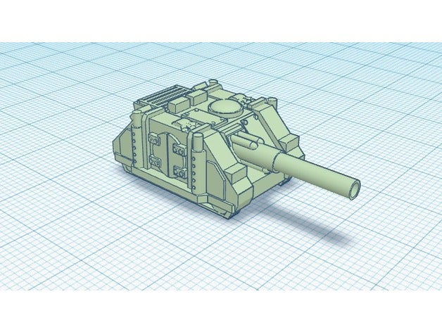 tank avcısı sabre sınıfı v2 oyuncaklar ve oyunlar epic40k gelecek araç 3D print model - Mito3D