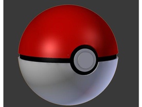 pok ball - mon L'impression 3d de la cendre ketchem poke pokeball pokemon aller 3d print model - Mito3D