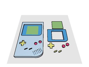 gameboy 3d baskı doodle3d dönüşümü 3d print model - Mito3D