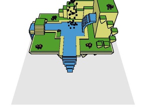 isla flotante La impresión en 3d doodle3d transformar 3d print model - Mito3D