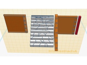 Mittel hoch industrielle Wänden knisterte Treppe Skulpturen 28 Industrie Treppen Wand wargaming 3d print model - Mito3D