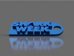 köpekbalığı haftası Anahtarlık inanılmaz hayvanlar güzel zincir zincirleri yaratıcı eğlenceli büyük beyaz çekiç kafa anahtar anahtarları kılıyor köpekbalıkları sharkweek göster diş televizyon tv hafta 3d print model - Mito3D