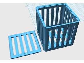 caixa de bacto recife bolas 60x60x60 animais estimação 3d print model - Mito3D