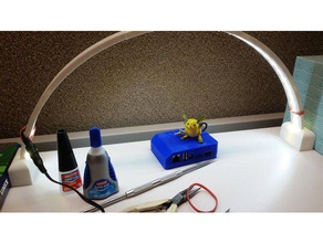 led bridge light mini electronics figure lamp lamps arc strip reading soldering station workbench 3d print model - Mito3D