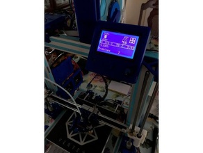 12864 lcd mount 2040 extrusion 3d printer accessories am8 anet a8 lcd12864 ramps 3d print model - Mito3D