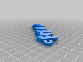 nametag pretronelle organization customized 3d print model - Mito3D