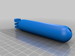 la natación gopro manija de agarre cámara 3d print model - Mito3D