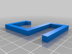 meine angepasste einfache Regal-Haken 3 Haushalt kundengebundene 3d print model - Mito3D