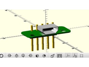 modelo de micro-b usb receptáculo eletrônica 3d print model - Mito3D