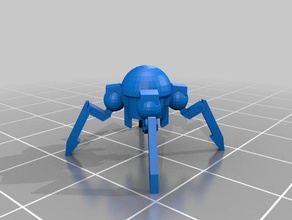 terrordronethickerlegsfixed sized 1 72 20mm 3d printing 3d print model - Mito3D