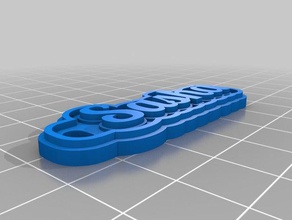 sasha Schlüsselanhänger kundengebundene 3d print model - Mito3D