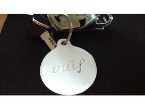 vulf keychain signs & logos 3d print model - Mito3D