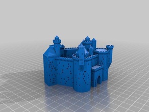 mein mittelalterlichen trumppe Festung Gebäude & Strukturen kundengebundene 3d print model - Mito3D