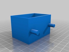 2 peg small screw holder organization customized 3d print model - Mito3D