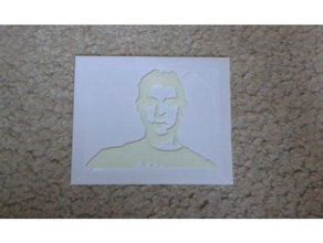 imagem de mim sinais e logotipos rosto retrato 3d print model - Mito3D