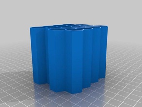 altıgen fayans - Petek yapısı matematik desen döşeme 3d print model - Mito3D