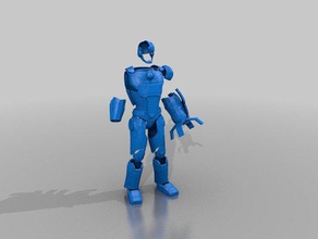 cyborg armour suit 3d printing 3d print model - Mito3D