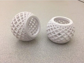spherical mesh 2d art math 3d print model - Mito3D