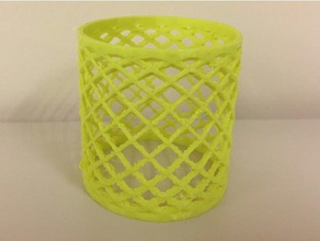 zylindrische Netz Mathe-Kunst Zylinder math mesh Muster 3d print model - Mito3D