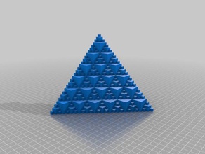 qbert fractal math art arcade mathematics pattern video game 3d print model - Mito3D