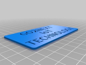 meu personalizados tof do stencil personalizado - go2next iot tecnologia sinais e logotipos 3d print model - Mito3D