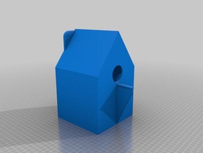 einfache Vogel-Haus 3d-drucken 3d print model - Mito3D