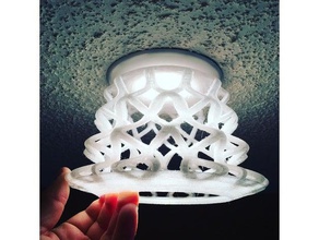 basket bell lamp decor shade 3d print model - Mito3D
