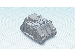 rt infantry support vehicle razorback class v2 toys & games epic30k epic40k future 3d print model - Mito3D