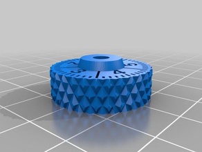 extendida la rueda de control m3 escala 0,01 mm Impresora 3d las piezas capullo crear toque duplicador i3 plus wanhao 3d print model - Mito3D