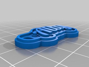 ally keychains customized 3d print model - Mito3D