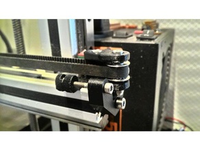 x-idler holder extrusion 2020 3d printer parts belt tensioner idler 3d print model - Mito3D