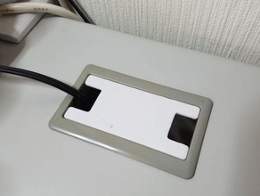 desk cable grommet uchida replacement parts cap customized office 3d print model - Mito3D