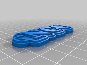 work keychain ncc keychains customized 3d print model - Mito3D