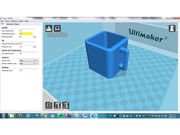 taza La impresión en 3d 3D print model - Mito3D