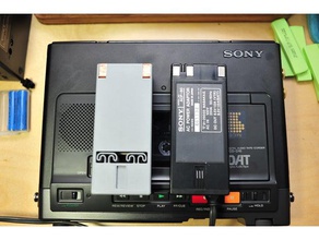 sony dat tcd d10 pro ii adaptador de bateria o áudio acp-80 dcp-80 pn-22 np-22h 3d print model - Mito3D