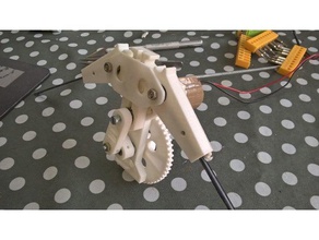ornithopter mechanism 2 robotics bb-03 3d print model - Mito3D