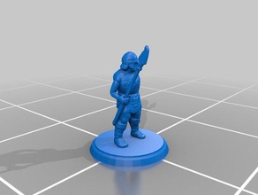 guardas da cidade 28mm escala jogos masmorras e dragões miniatura 3d print model - Mito3D