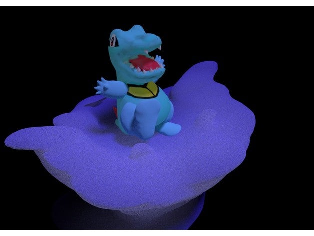 totodile juegos y juguetes en la licuadora blender 3d pokemon pokemongo toyz 3D print model - Mito3D