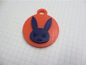 overwatch rabbit keychains keytag 3d print model - Mito3D