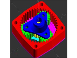 parametrico epicicloidale riduttore generatore di ingegneria ingranaggio con parametri planetaria planetario ingranaggi planetari 3d print model - Mito3D