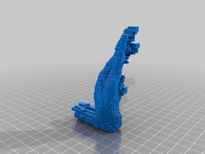 protez tavuk ayağı evcil hayvan 3d çizgi 3d print model - Mito3D