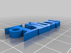 llavero litus nuevo chaveiros personalizado 3d print model - Mito3D
