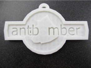 anthony's antbomber gamer tag keychains keytag 3d print model - Mito3D