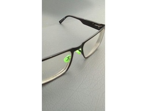les verres de lunettes, plaquettes nez des lunettes la réparation partie pièce rechange 3d print model - Mito3D