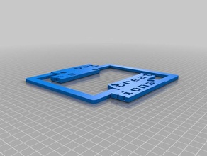 dom-Kreationen Lizenz-Platte Rahmen Schilder & logos kundengebundene 3d print model - Mito3D