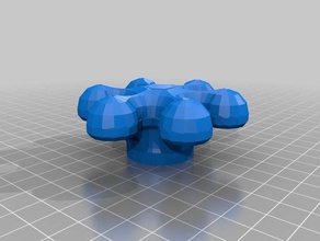 mi personalizados liso n curvy pomo de estrella partes personalizado 3d print model - Mito3D